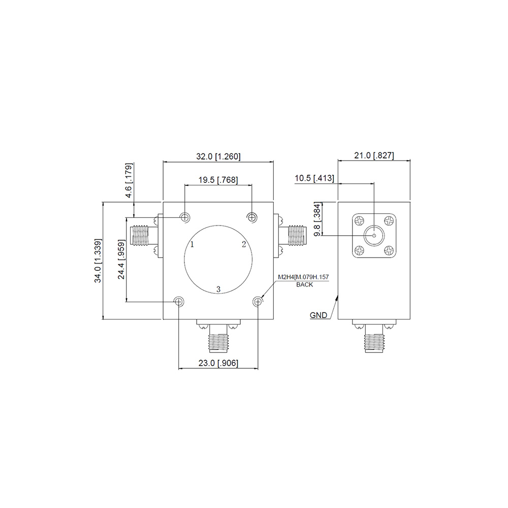 HS-100W Circulator With SMA type (2-4G)_Web1